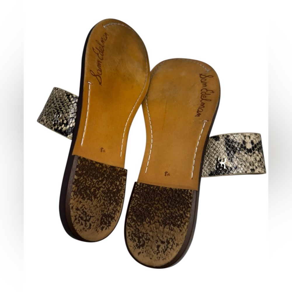 Sam Edelman Gorgene Snakeskin Pattern Sandals Siz… - image 6